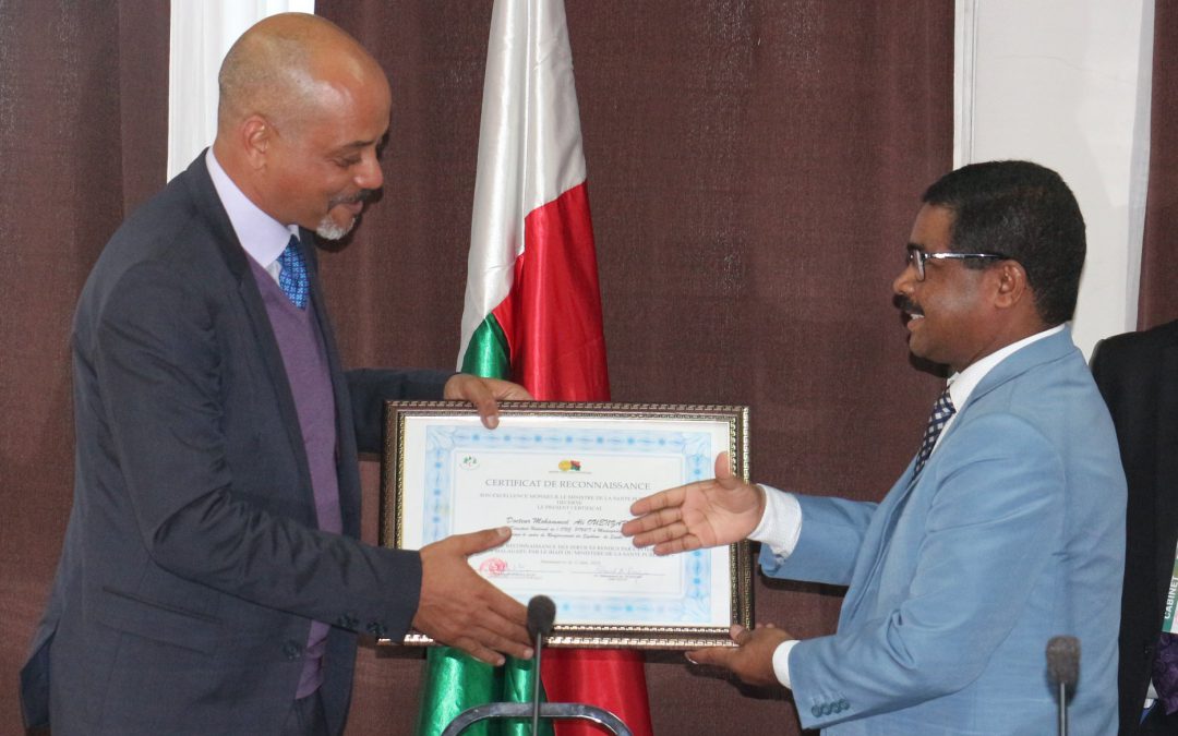 Fanolorana « certificat de reconnaissance » – Dr Ali Pivot