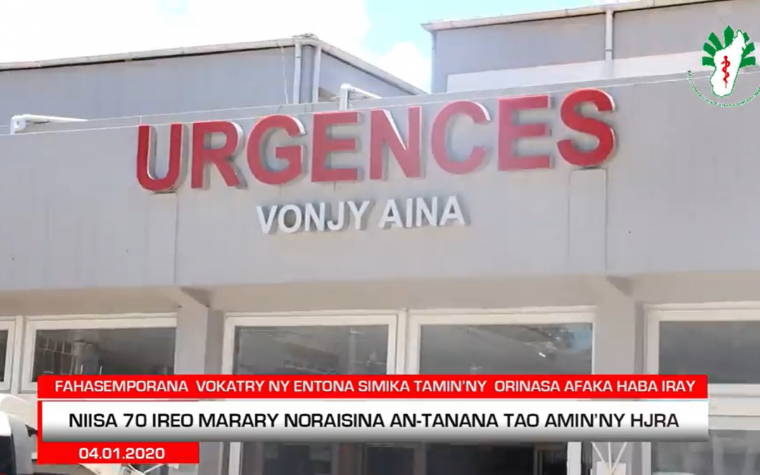 Fahasemporana avy tamina entona simika teny Anosizato : nandray ny andraikitra avy hatrany ny Ministeran’ny Fahasalamam-bahoaka.