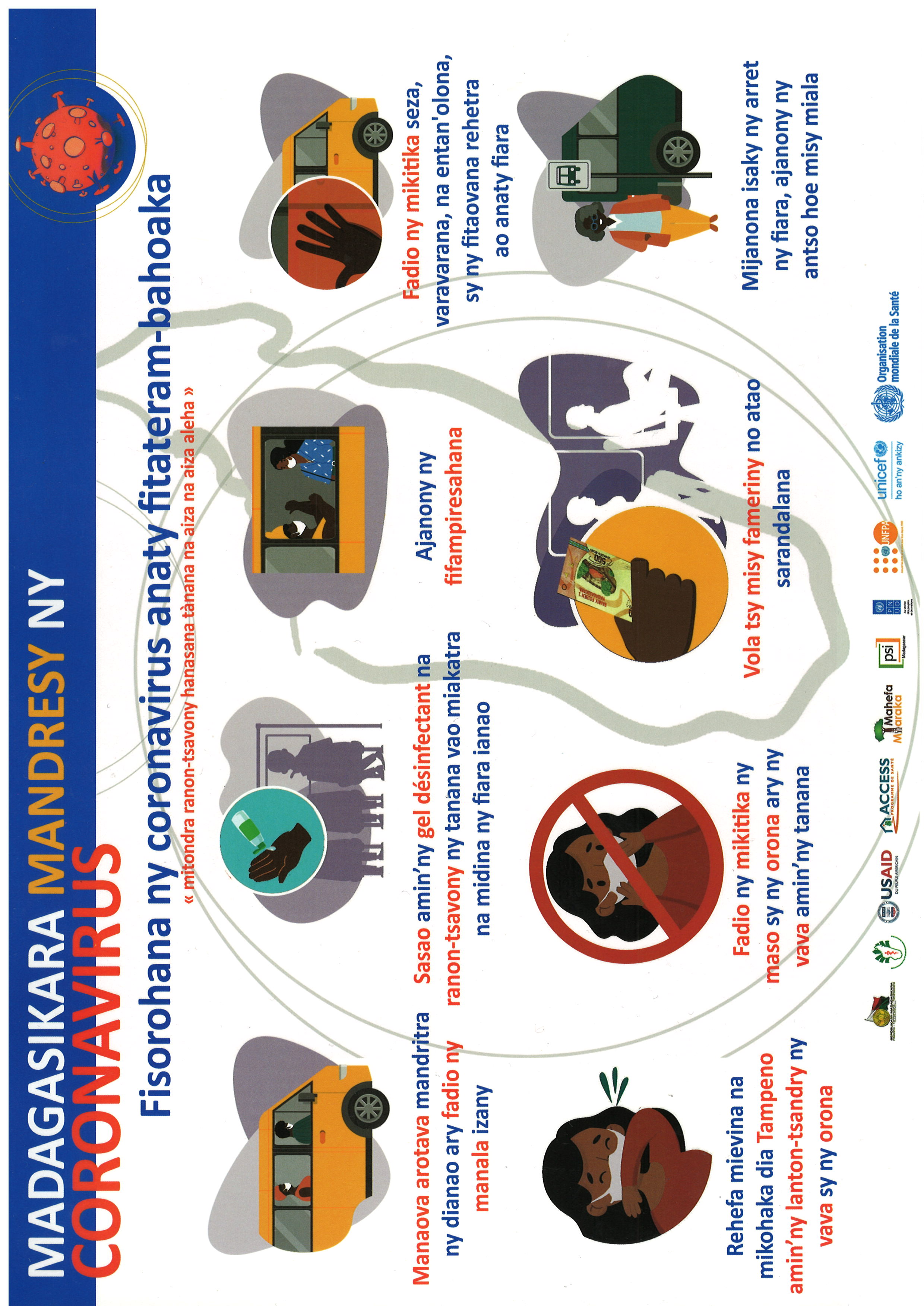 Covid-19: Fisorohana ny coronavirus anaty fiara fitateram-bahoaka (TAXI-BE) .