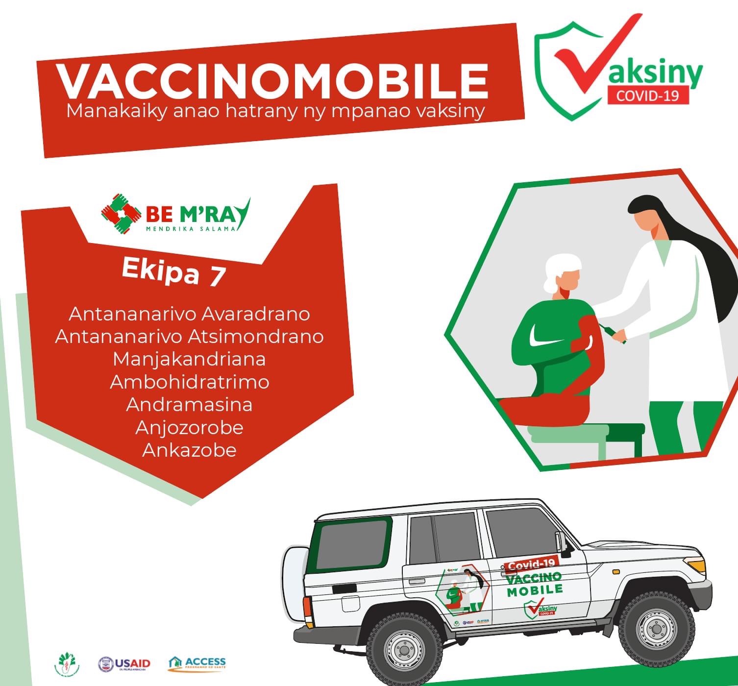 Vaccinomobile miisa 7 no azo hanatonana